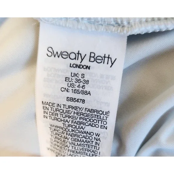 Sweaty Betty Active‎ Tank Dress Small Light Gray Racerback Mesh Panel High-Low - Picture 5 of 9